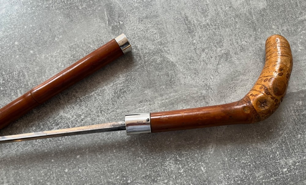 Early 20th Century Palmwood Sword Stick by Brigg of St James's, London View III