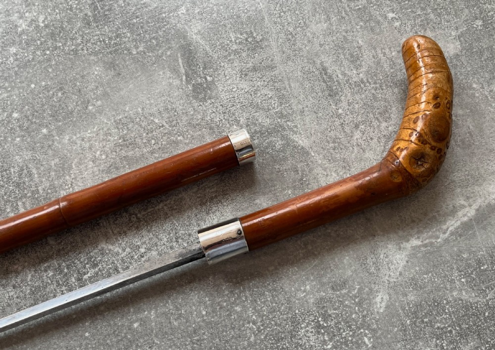 Early 20th Century Palmwood Sword Stick by Brigg of St James's, London View VIII