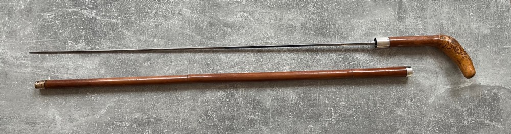 Early 20th Century Palmwood Sword Stick by Brigg of St James's, London View XIV