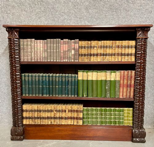 Victorian Mahogany Open Bookcase