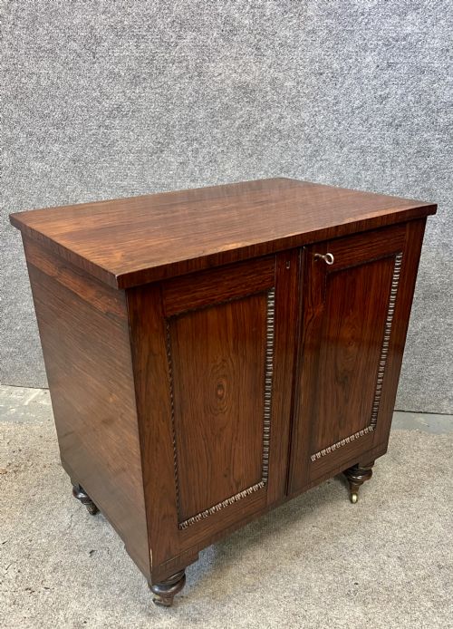 UNUSUAL ANTIQUE ROSEWOOD CELLARETTE - ADDITIONAL PHOTO 3