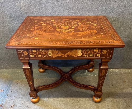 Superb Dutch Marquetry Table