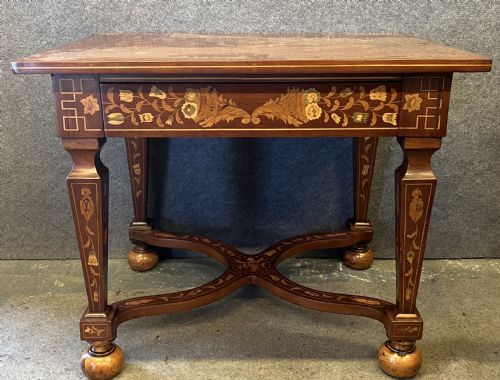 fig 1. Superb Dutch Marquetry Table