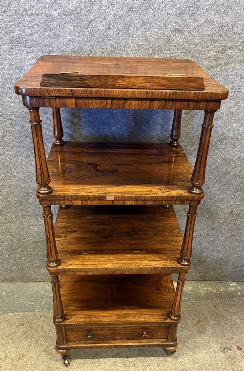 SUPERB GILLOWS ATT ROSEWOOD WHATNOT READING STAND - ADDITIONAL PHOTO 1