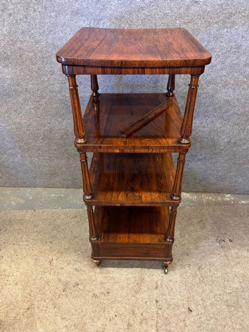 SUPERB GILLOWS ATT ROSEWOOD WHATNOT READING STAND - ADDITIONAL PHOTO 3
