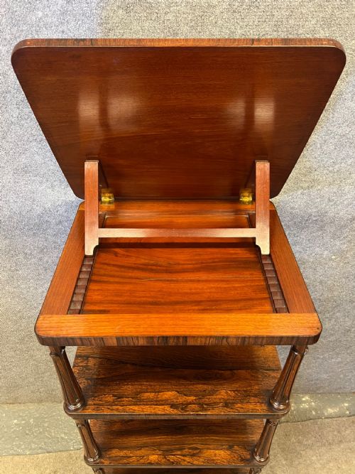 SUPERB GILLOWS ATT ROSEWOOD WHATNOT READING STAND - ADDITIONAL PHOTO 11