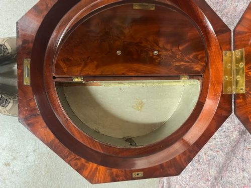 FINE GILLOWS 8472 FLAME MAHOGANY TEA POY - ADDITIONAL PHOTO 11