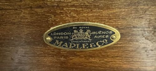 FINE BURR WALNUT CARD TABLE BY MAPLE CO OF LONDON - ADDITIONAL PHOTO 5