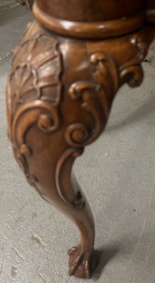 FINE BURR WALNUT CARD TABLE BY MAPLE CO OF LONDON - ADDITIONAL PHOTO 10
