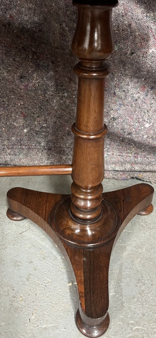 GOOD QUALITY 19TH C ROSEWOOD WHATNOT DUMB WAITER - ADDITIONAL PHOTO 6