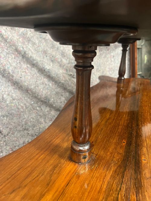 GOOD QUALITY 19TH C ROSEWOOD WHATNOT DUMB WAITER - ADDITIONAL PHOTO 4