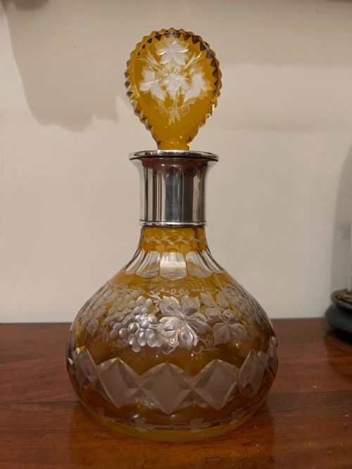 Superb Bohemian Glass Decanter