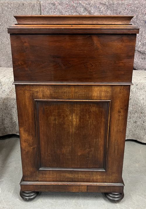 VICTORIAN ROSEWOOD POP UP DAVENPORT WRITING DESK - ADDITIONAL PHOTO 5