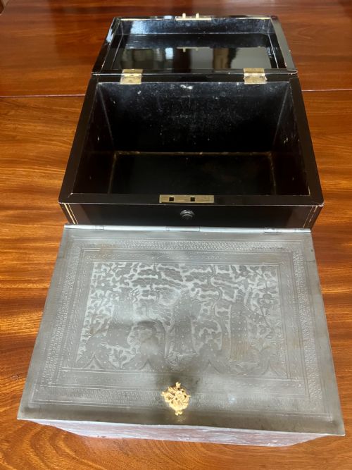 EARLY 19THC CHINESE TEA CADDY - ADDITIONAL PHOTO 1