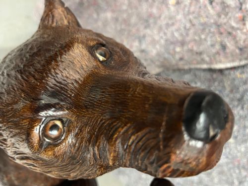 VERY UNUSUAL ANTIQUE BLACK FOREST FOX EAGLE HALL STAND - ADDITIONAL PHOTO 3