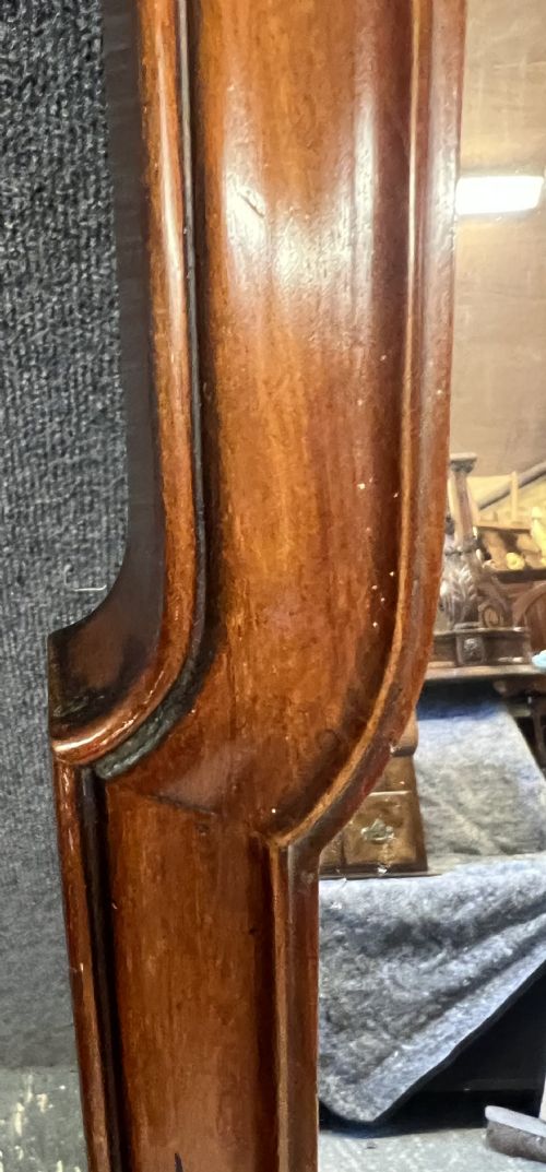 TALL ANTIQUE MAHOGANY FRAMED MIRROR - ADDITIONAL PHOTO 2