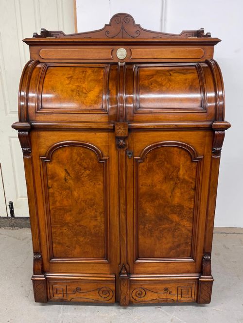 ANTIQUE WELLS FARGO WOOTON DESK - ADDITIONAL PHOTO 1