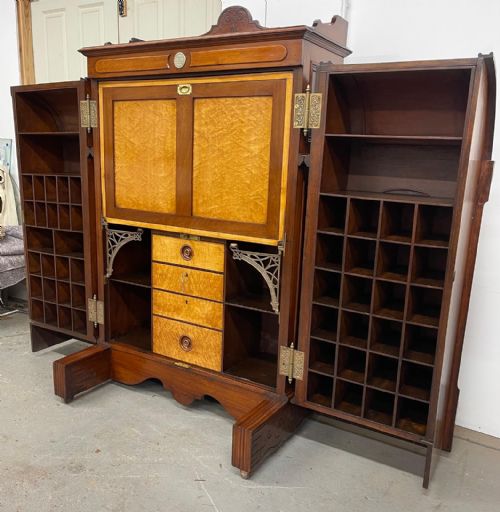 ANTIQUE WELLS FARGO WOOTON DESK - ADDITIONAL PHOTO 3