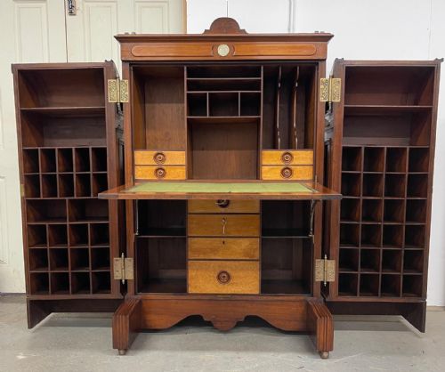 ANTIQUE WELLS FARGO WOOTON DESK - ADDITIONAL PHOTO 5
