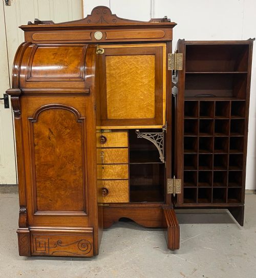 ANTIQUE WELLS FARGO WOOTON DESK - ADDITIONAL PHOTO 6
