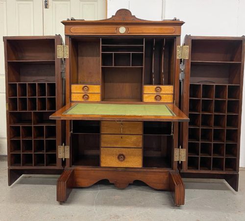 ANTIQUE WELLS FARGO WOOTON DESK - ADDITIONAL PHOTO 11