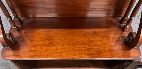 SMALL REGENCY MAHOGANY CABINET BOOKCASE - ADDITIONAL PHOTO 7