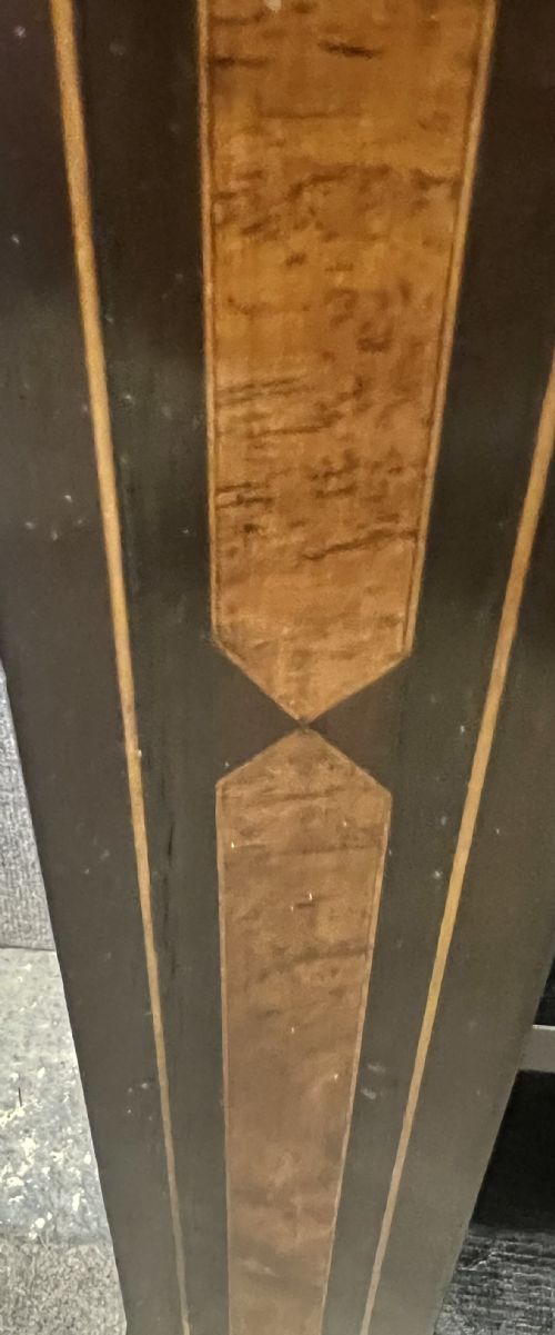 SMALL INLAID EBONISED OPEN BOOKCASE - ADDITIONAL PHOTO 3