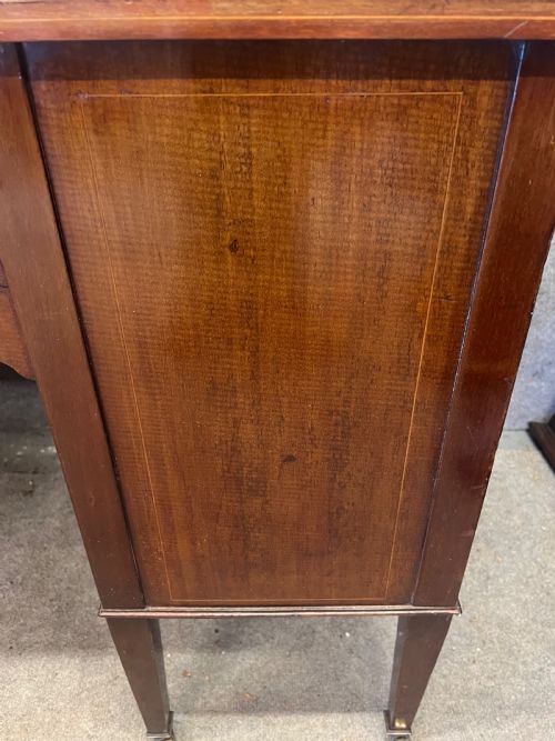 MAPLE CO INLAID MAHOGANY DESK - ADDITIONAL PHOTO 10