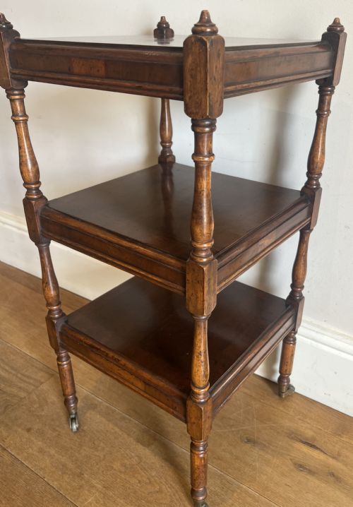 SMALL ANTIQUE 3 TIER ETAGERE WHATNOT - ADDITIONAL PHOTO 7