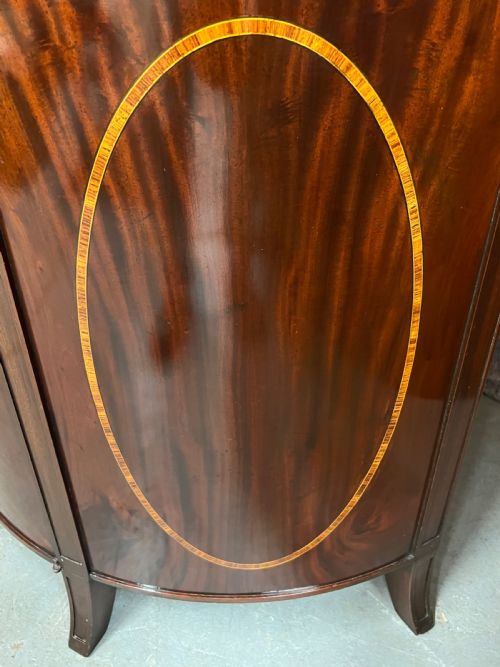 SHERATON REVIVAL DEMI LUNE CABINET - ADDITIONAL PHOTO 2