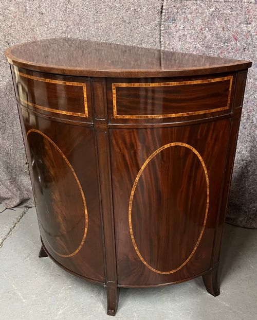 SHERATON REVIVAL DEMI LUNE CABINET - ADDITIONAL PHOTO 4