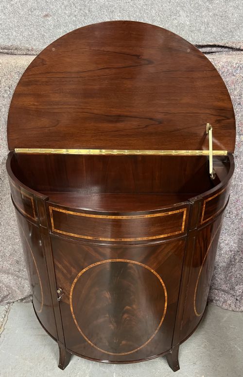 SHERATON REVIVAL DEMI LUNE CABINET - ADDITIONAL PHOTO 9