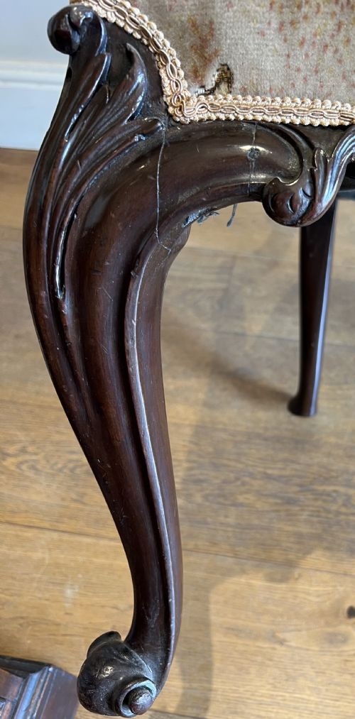 UNUSUAL 18THC CHIPPENDALE PERIOD ARMCHAIR - ADDITIONAL PHOTO 2