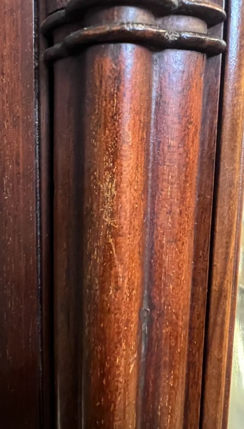 ATTRACTIVE EDWARDIAN BURR WALNUT DISPLAY CABINET - ADDITIONAL PHOTO 10