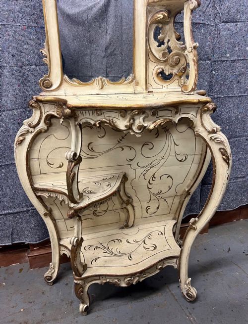 SHABBY CHIC VENETIAN CONSOLE TABLE - ADDITIONAL PHOTO 1