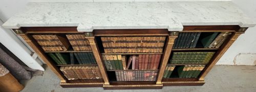 REGENCY ROSEWOOD GILDED OPEN BOOKCASE - ADDITIONAL PHOTO 3