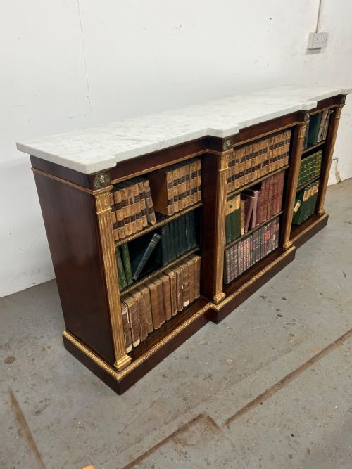 REGENCY ROSEWOOD GILDED OPEN BOOKCASE - ADDITIONAL PHOTO 1