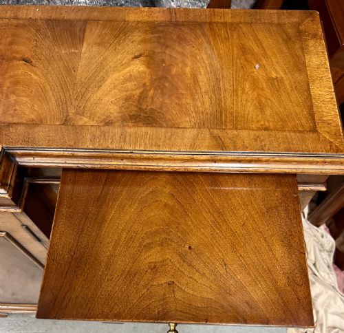 GOOD QUALITY QUEEN ANNE STYLE DWARF WALNUT BOOKCASE - ADDITIONAL PHOTO 10