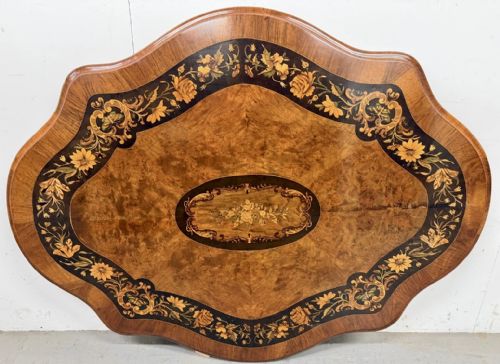 BEAUTIFUL VICTORIAN MARQUETRY INLAID CENTRE TABLE - ADDITIONAL PHOTO 6