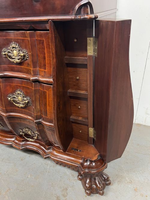 DUTCH BURR WALNUT BUREAU - ADDITIONAL PHOTO 4