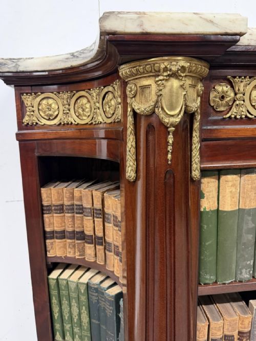 STUNNING ORMOLU MOUNTED OPEN BOOKCASE - ADDITIONAL PHOTO 6