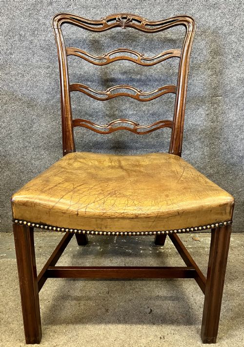 GOOD SET OF 8 6 2 CHIPPENDALE STYLE MAHOGANY DINING CHAIRS - ADDITIONAL PHOTO 5