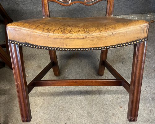 GOOD SET OF 8 6 2 CHIPPENDALE STYLE MAHOGANY DINING CHAIRS - ADDITIONAL PHOTO 7