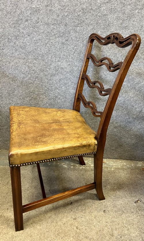 GOOD SET OF 8 6 2 CHIPPENDALE STYLE MAHOGANY DINING CHAIRS - ADDITIONAL PHOTO 8