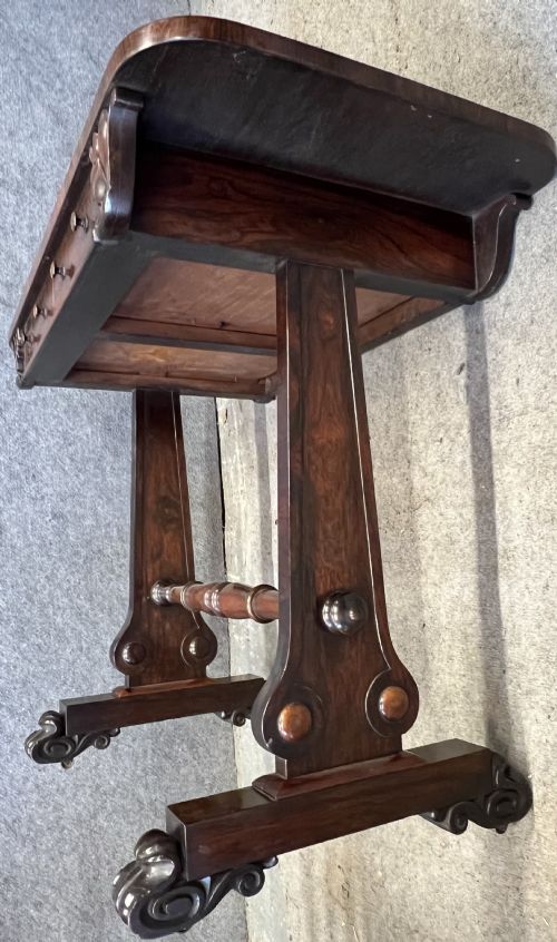 SMALL REGENCY FREESTANDING WRITING TABLE - ADDITIONAL PHOTO 6