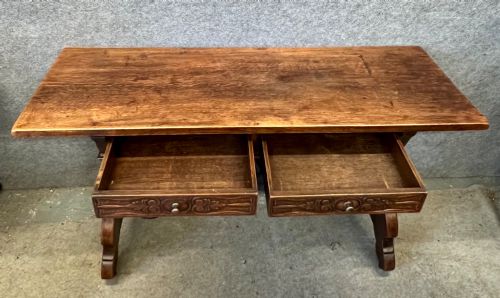 SPANISH RUSTIC OAK TABLE - ADDITIONAL PHOTO 1