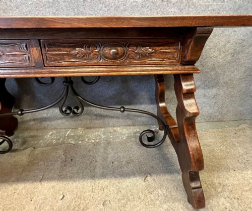 SPANISH RUSTIC OAK TABLE - ADDITIONAL PHOTO 2