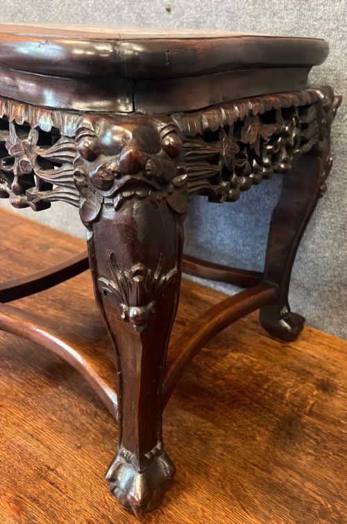 CHINESE HARDWOOD STAND OR TABLE - ADDITIONAL PHOTO 3