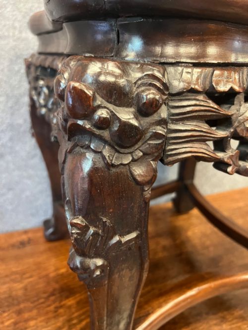 CHINESE HARDWOOD STAND OR TABLE - ADDITIONAL PHOTO 5