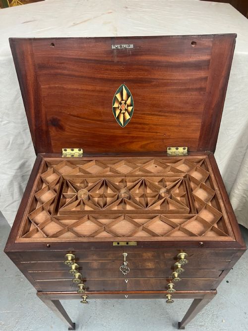 GEORGIAN COLLECTORS CHEST ON STAND - ADDITIONAL PHOTO 1